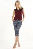 Spodnie piżamowe Mefemi Mix&Match Margot 3/4 druk damskie S-2XL